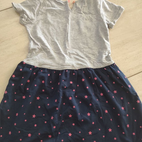 Cool Club Girl Dress 128 cm 7 Years Like New Gray Blue