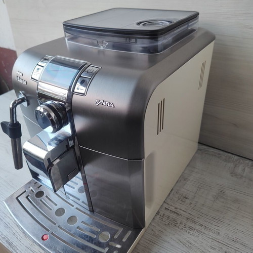 Philips Saeco Syntia Inox automatic coffee machine, stainless steel