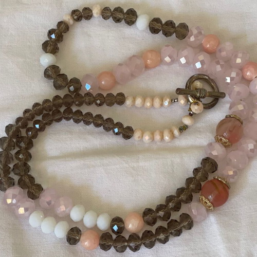 Large vintage Czech handmade necklace like new
