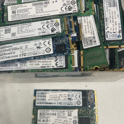 M.2 SSD 128GB drives like new, mixed brands