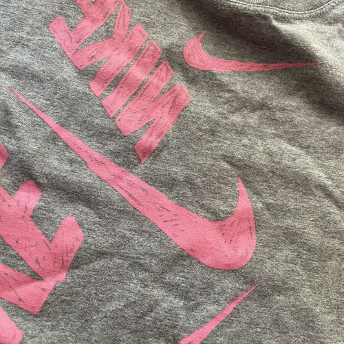 Nike T-shirt like new, women's XS, gray and pink