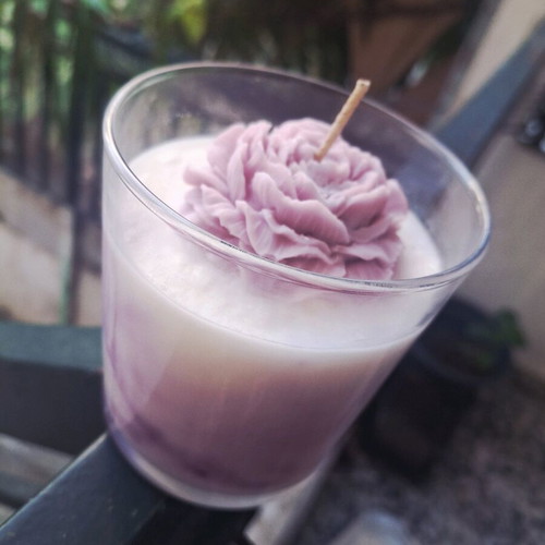 Peony candle made of natural soy 250g new
