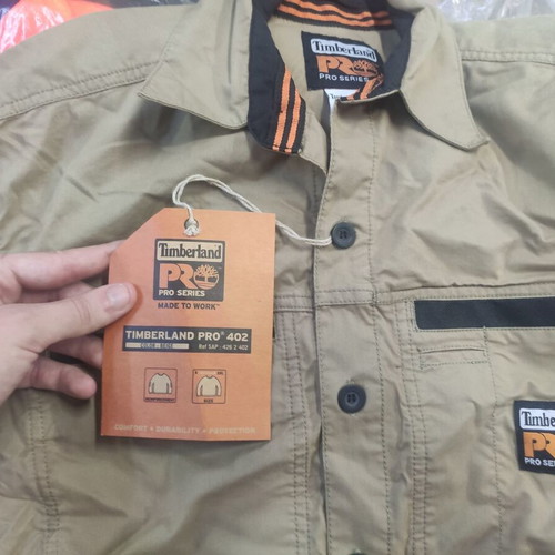 Timberland Pro Series Work Shirt new orange size L