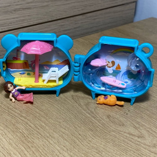 Polly Pocket with Mermaid and Otter like new