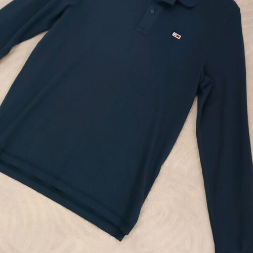 Tommy Jeans Polo shirt long sleeve size M like new blue