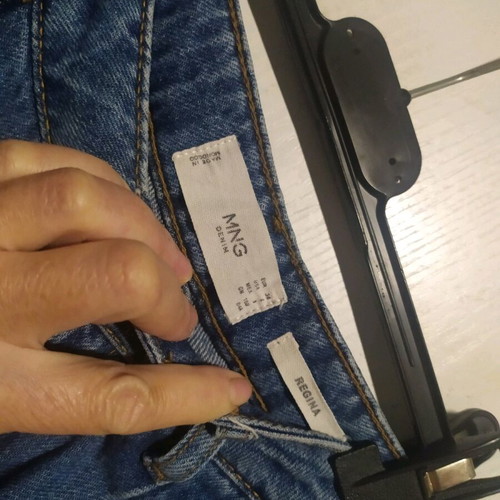 Mango Τζιν τύπου boyfriend νούμερο 36 σαν καινούργιο, μπλε, loose