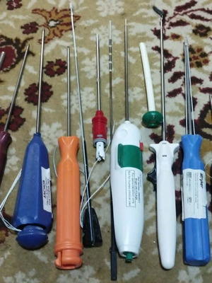 Orthopedic anchor and suture surgical tool set