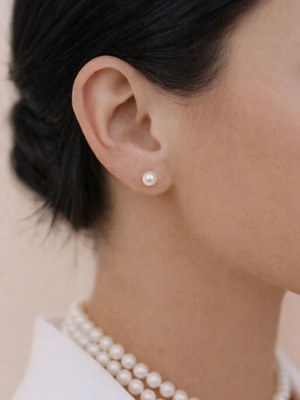 Pearl earrings like new in white shade