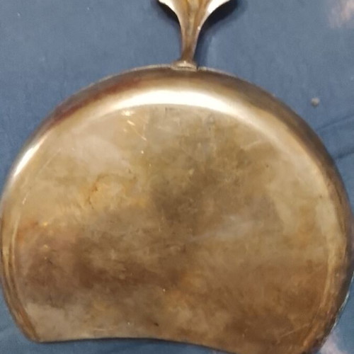 Vintage silver-plated bronze crumb catcher