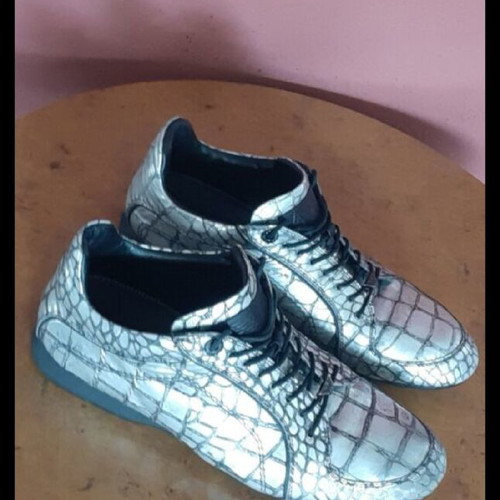 Emporio Armani silver scarponi shoes like new, size 45