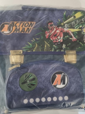 Achion Man Large School Backpack with Water Bottle sealed