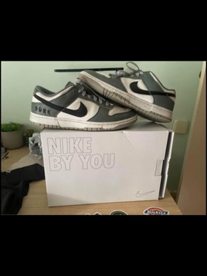 Nike Dunks customed used, gray, size 42.5