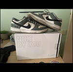 Nike Dunks customed used, gray, size 42.5