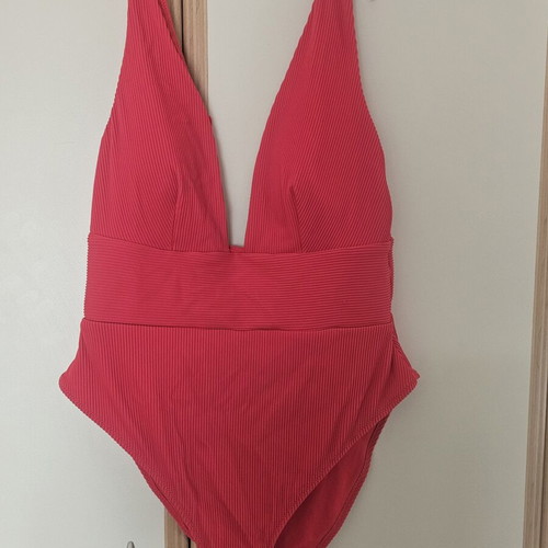 H&M red one-piece swimsuit like new, size XXL