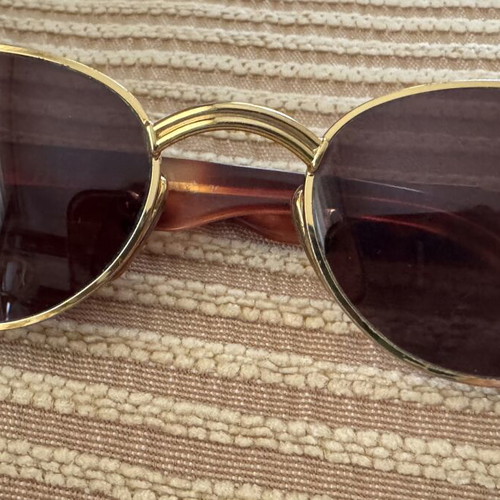Fendi FS 306 Vintage Sunglasses like new, brown and gold