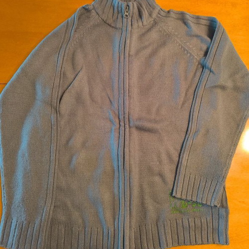 Woolen kids cardigan 12 years 152 cm like new, gray