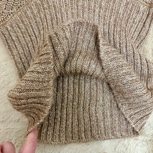 Massimo Dutti Wool Sweater new, size M/L, beige gold