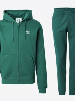 Adidas Trefoil Essentials men's tracksuit set new, size M, green