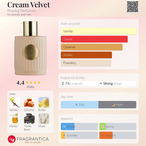 Khadlaj Cream Velvet Tester Sample 3 ml new