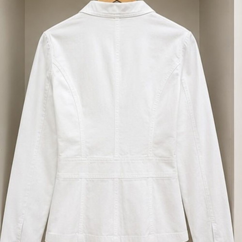LAFEI-NIER white jacket XL used with shiny details