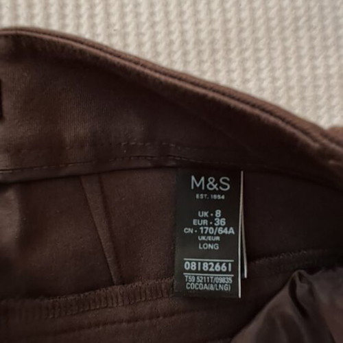 Autograph pants M&S brown, new, size S