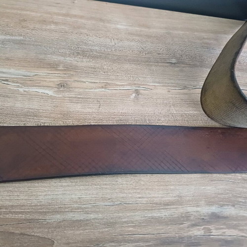 Leather Razor Sharpening Strop used, double-sided