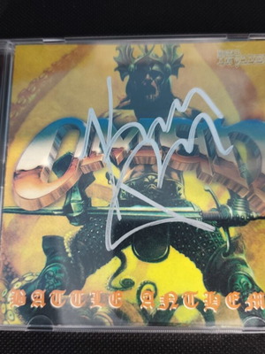 Omen Battle Anthems CD като нов, подписан от Кени Пауъл