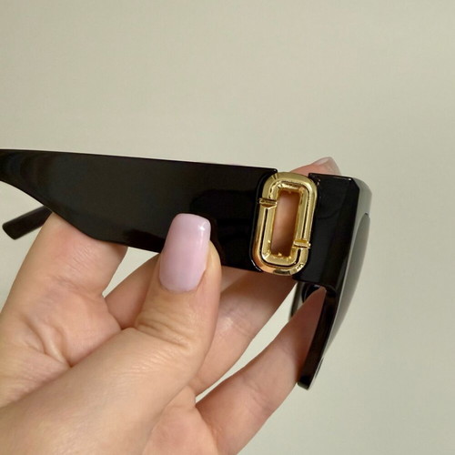 Marc Jacobs Black and Gold Women Sunglasses New Vintage