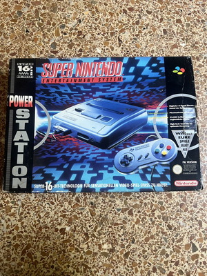 Super Nintendo Entertainment System (SNES) console, boxed