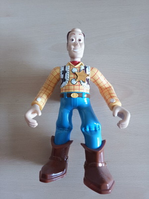 Συλλεκτική κούκλα φιγούρα Walkie-Talkie Toy Story, 23 εκ., με καουμπόικο καπέλο