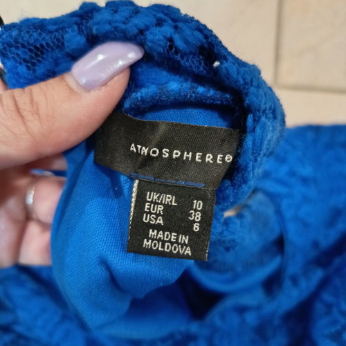 Blue skirt and top set like new