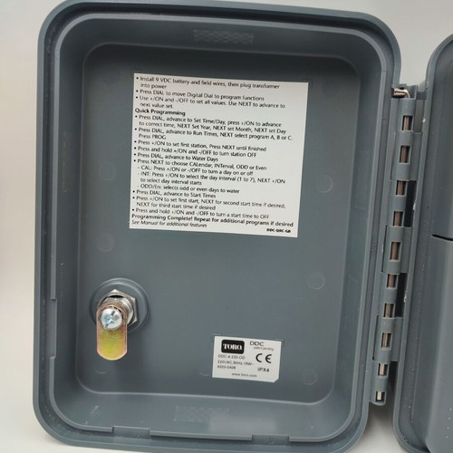 Toro DDC-4-220-OD Digital Irrigation Timer like new, 4 zones, outdoor, 220V