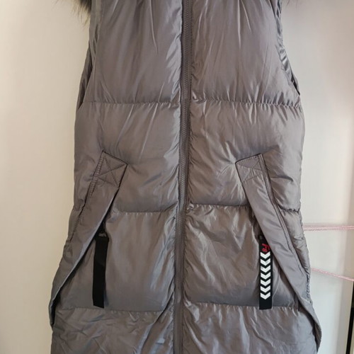 Metallic Puffer Vest FreeStyle size S with detachable hood