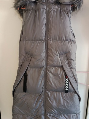 Metallic Puffer Vest FreeStyle size S with detachable hood