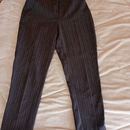 Women's suit like new, brown with beige stripes, size M