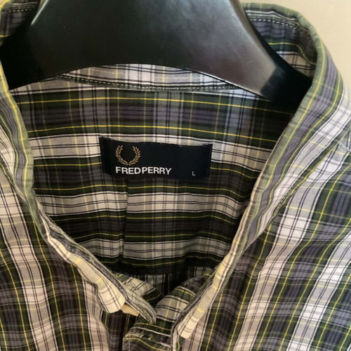 Fred Perry shirt like new, size Large, blue