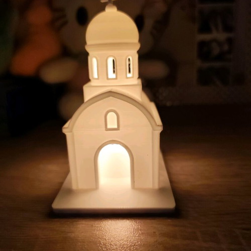 3D Printed Decorative LED Church Lamp New