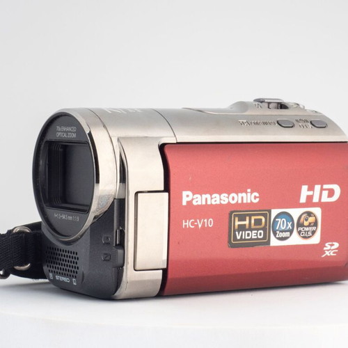 Panasonic HC-V10 High Definition Camcorder used, 63x optical zoom