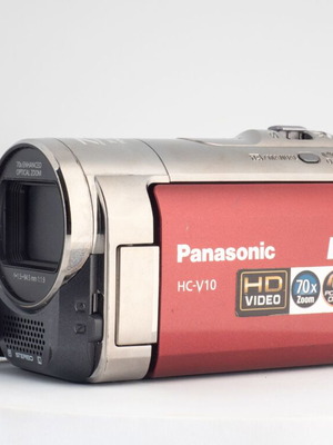 Panasonic HC-V10 High Definition Camcorder used, 63x optical zoom