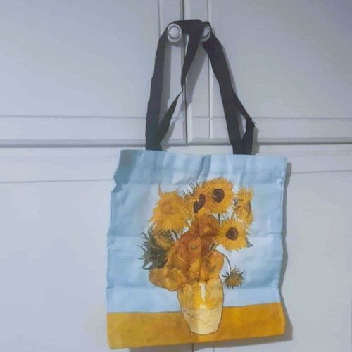 Vincent Van Gogh Sunflowers fabric shoulder bag new multicolor