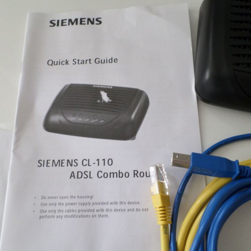 Adsl 2+ router Siemens cl-110 like new, wired