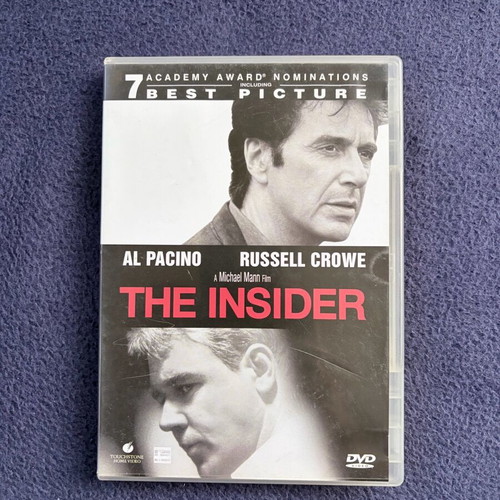 The Insider DVD used, adventure, crime with subtitles