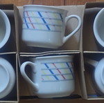 Coffee cups set of 6 new with saucers in box