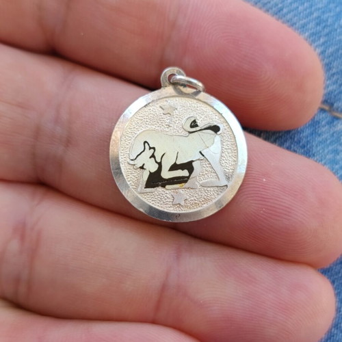 925 Silver Taurus Zodiac Pendant