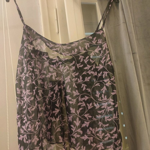 Benissimo blouse new black floral with adjustable straps