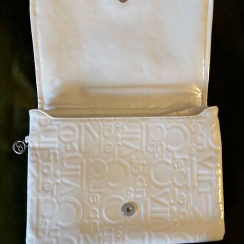 Calvin Klein clutch like new, white handbag