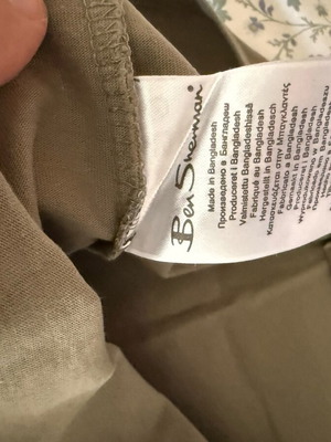 Ben Sherman T-shirt used, size XXL, olive color, slim fit
