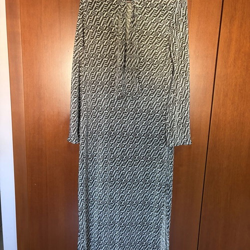 Nadia Rapti long dress medium, like new, white and brown