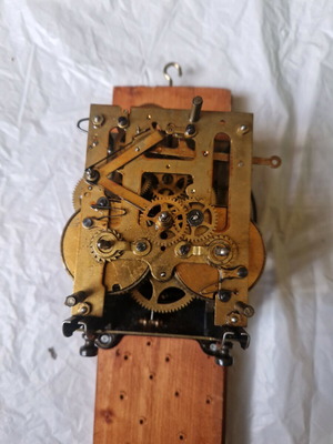 Antique Wall Clock Mechanism Peter Germany like new