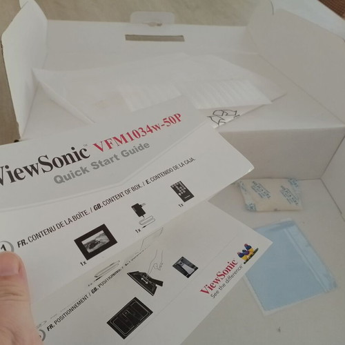 ViewSonic 10" digital photo frame used with large capacity